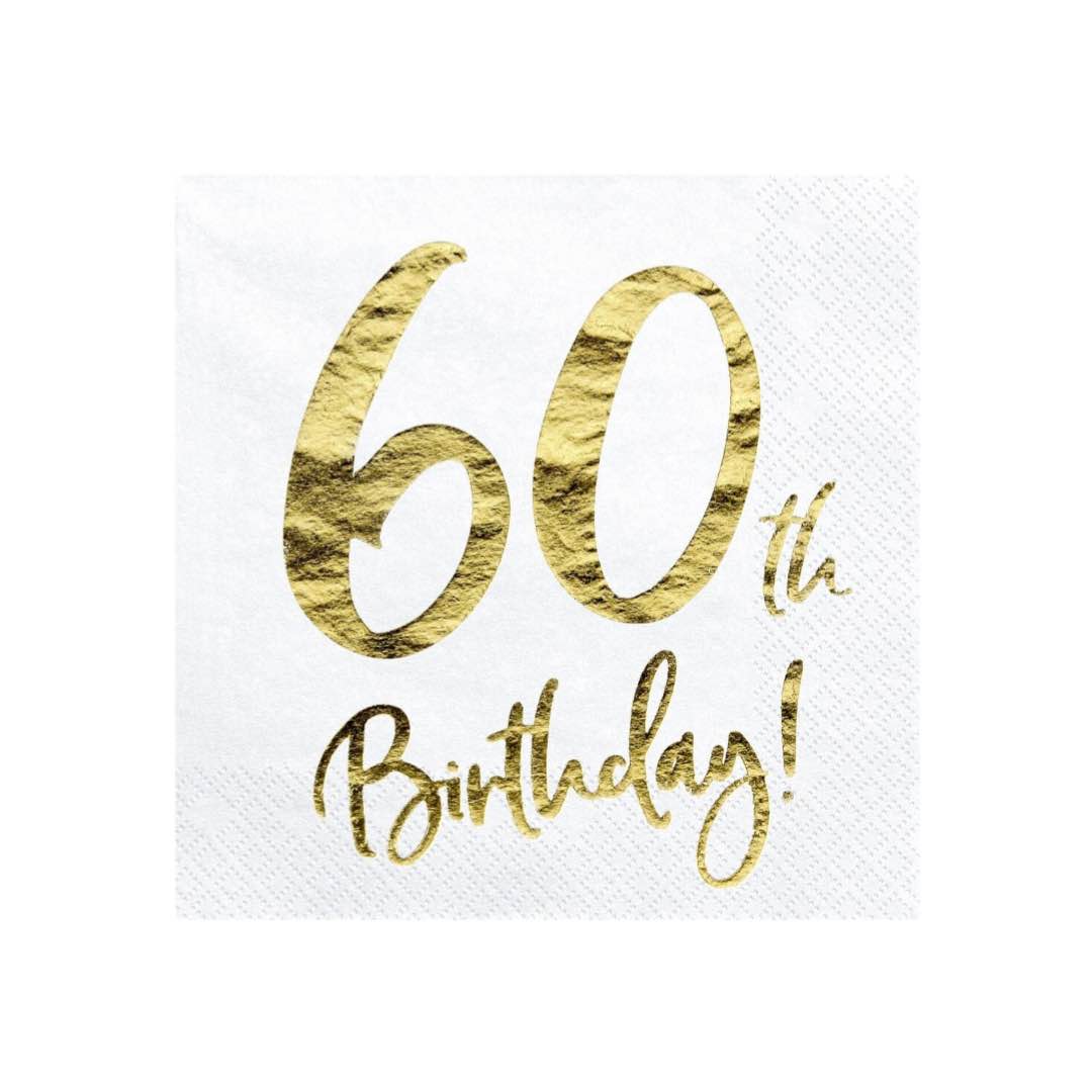 60th Birthday Napkins