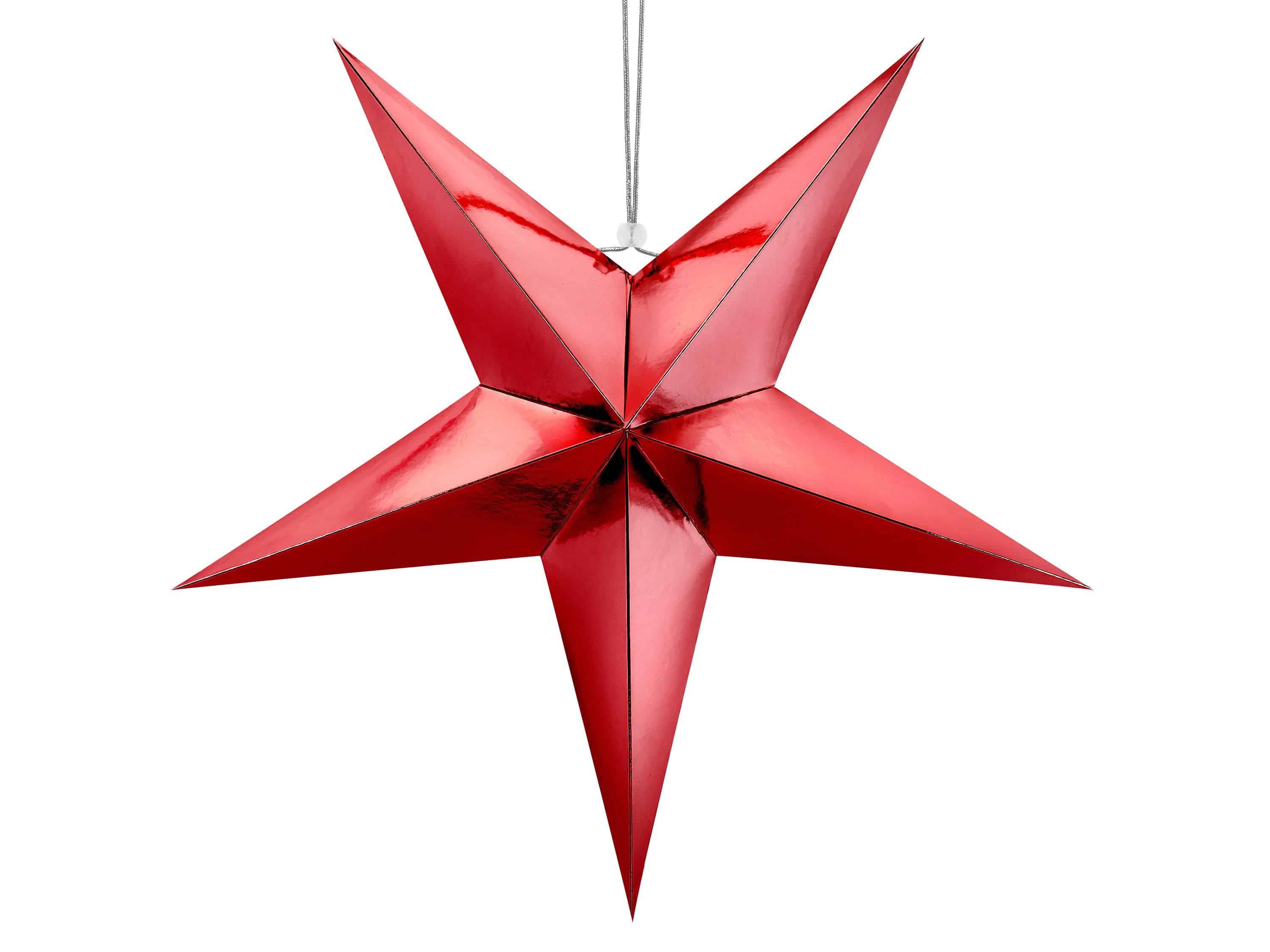 Red Christmas Star Decorations