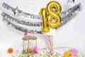 Gold Foil Number Balloon 18