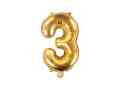Gold Foil Number Balloon 3