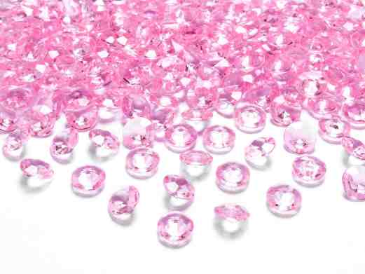 Pink diamond confetti