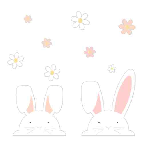 Ester Bunny Stickers