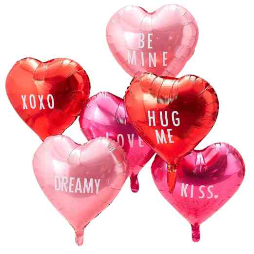 Valentine Balloons personalised