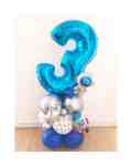 Blue Balloon Sculpture number three balloon