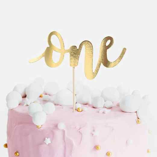 one cake topper