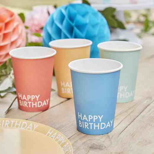 Multicoloured Paper Cups