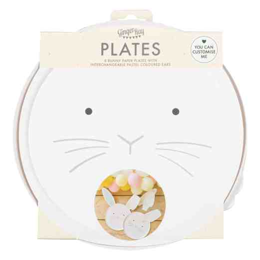 Easter Bunny Paper Plates