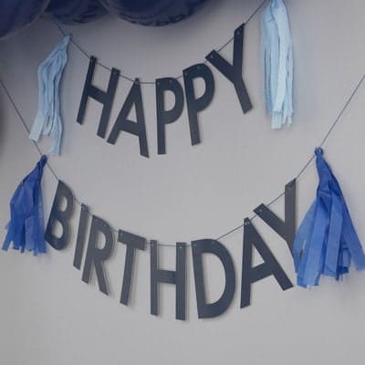 happy birthday balloon bunting