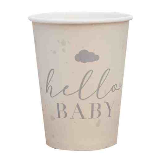 hello baby paper cups