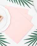 soft pink napkins
