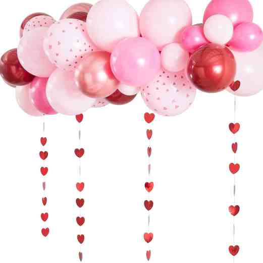 Valentine's Day Balloon Garland