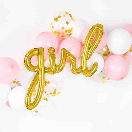 girl foil balloon