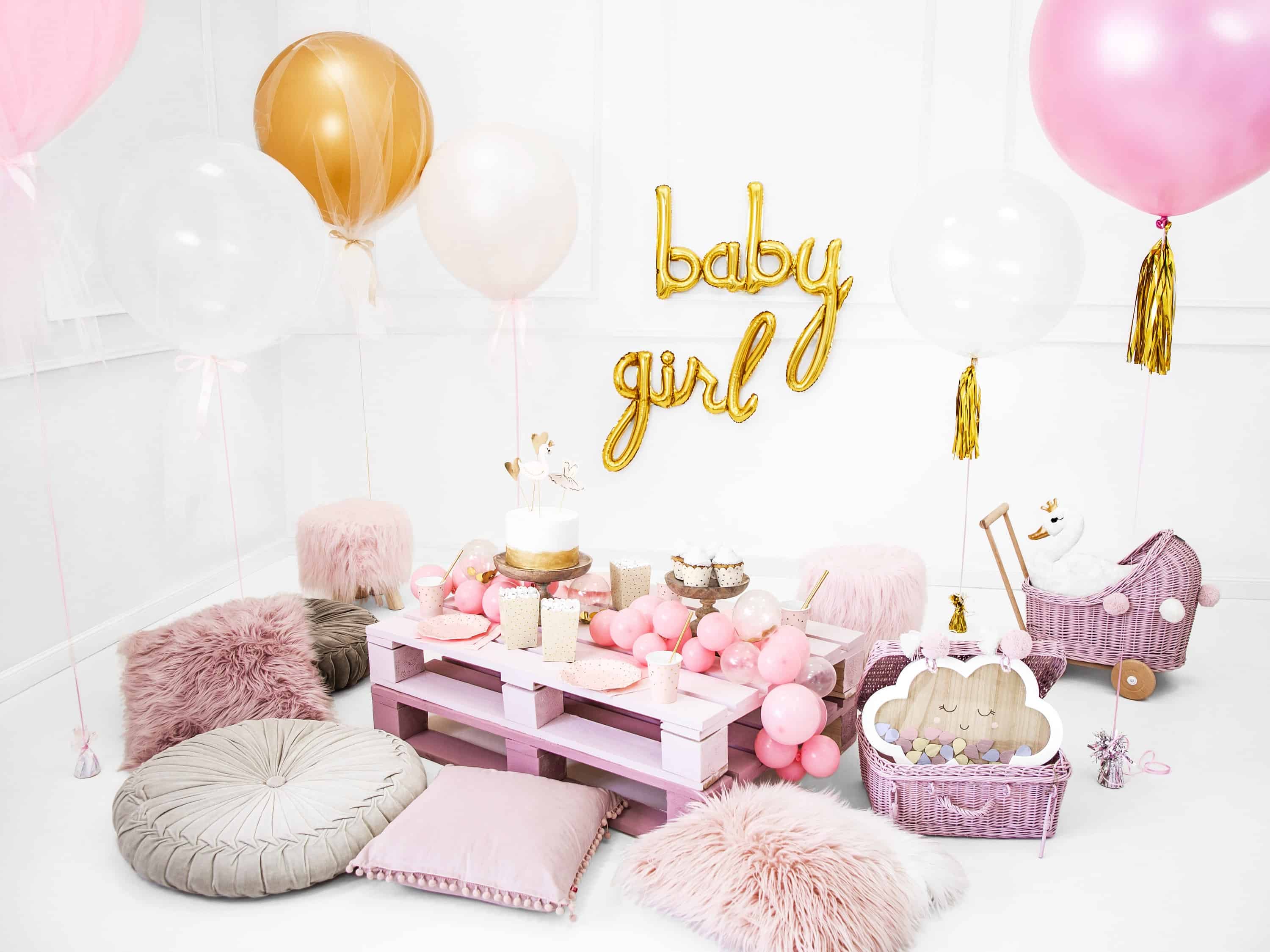 Baby girl foil balloon