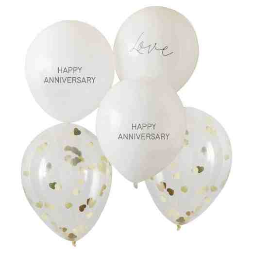 Happy anniversary balloons