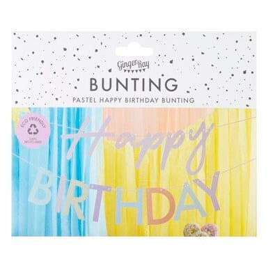 happy birthday rainbow bunting