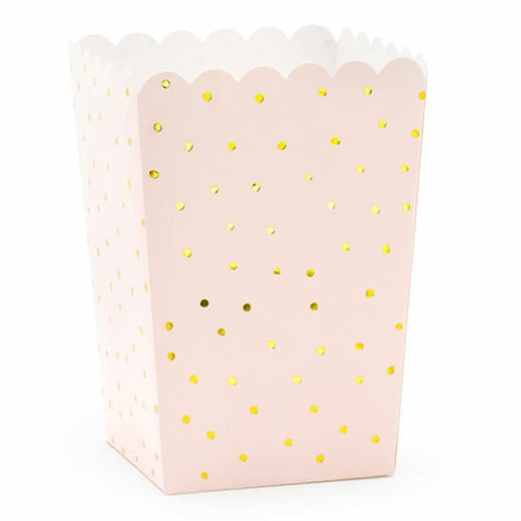 pop corn boxes polka dots