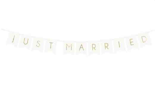 just married banners