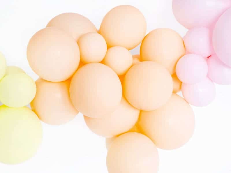 peach latex balloons