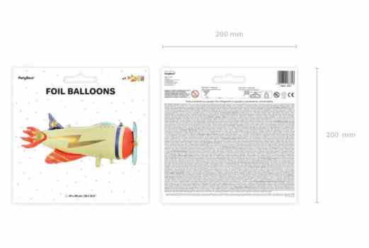 Plane foil balloon