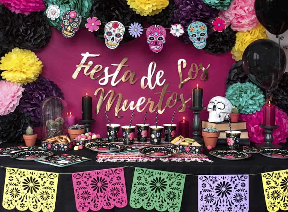 Fiesta de los muertos set up
