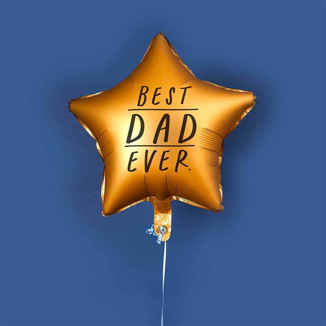 Best Dad Star Foil Balloon
