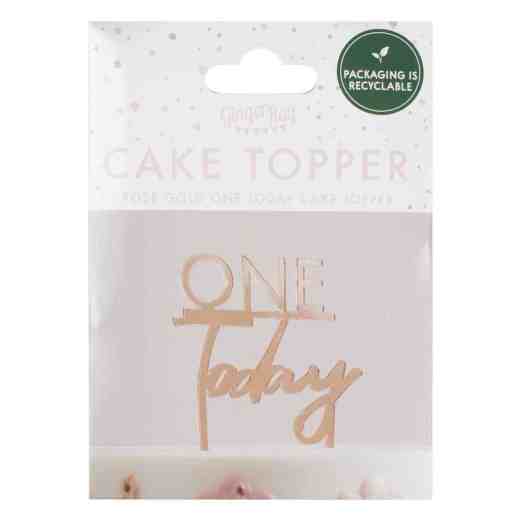 One today cake topper