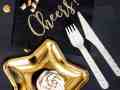 Gold Star Plates and cutlery