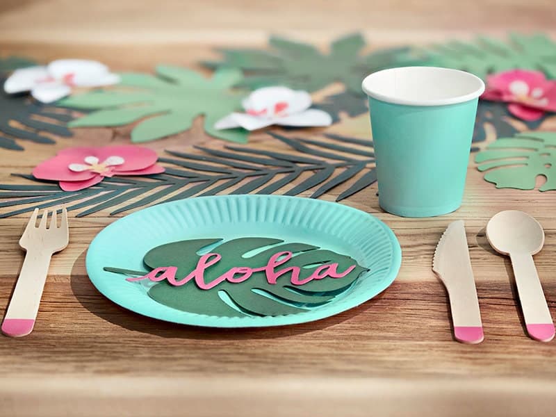 Aloha tropical tableware