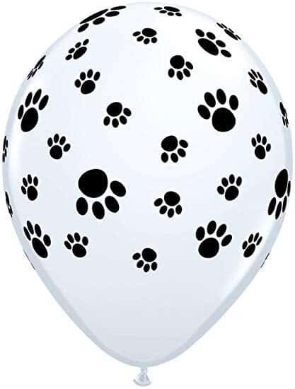 Dog Paw Latex Balloon
