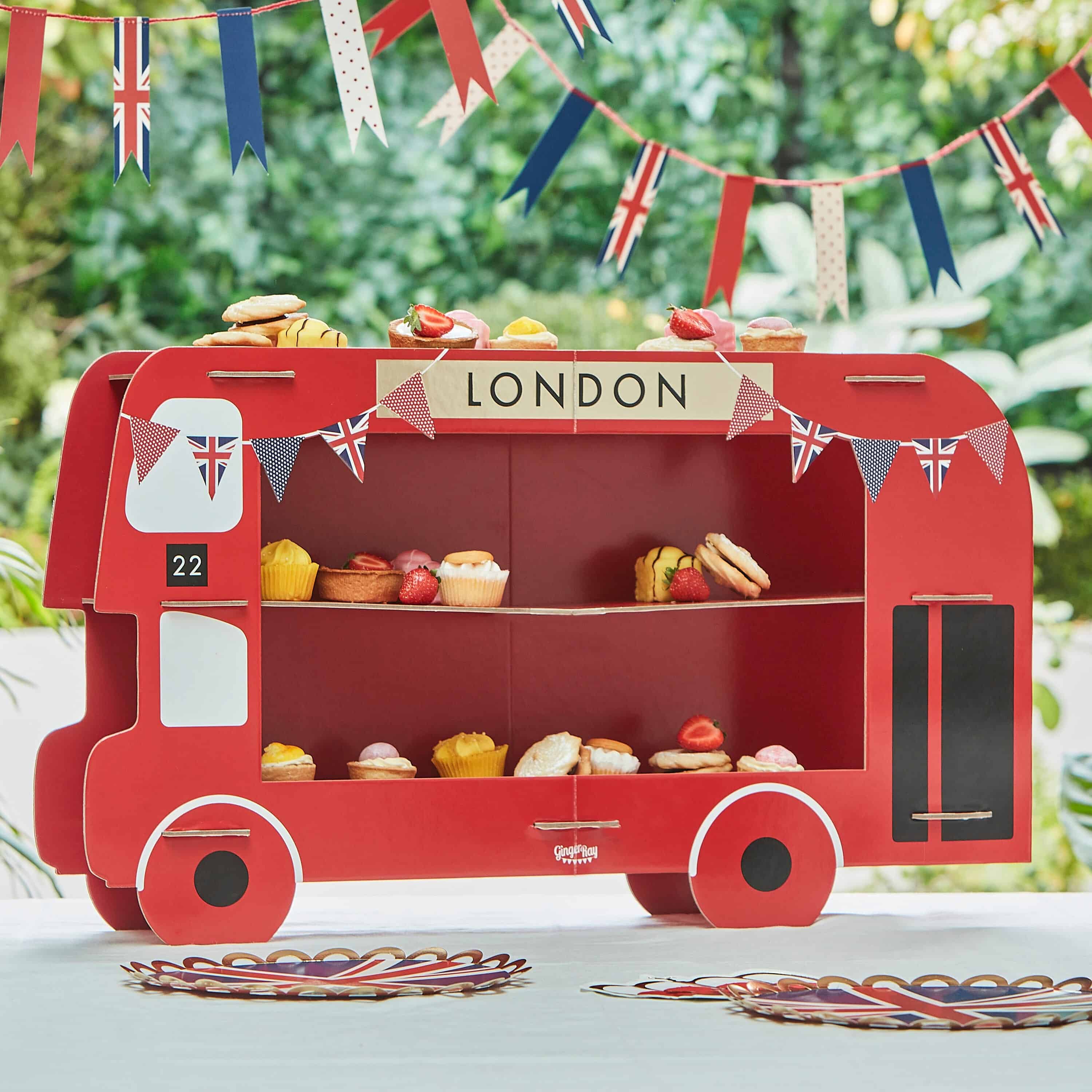 London Bus Cupcake Stand