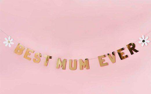 best mum ever daisy banner