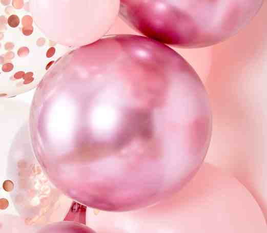 Pink Balloon Garland Detail
