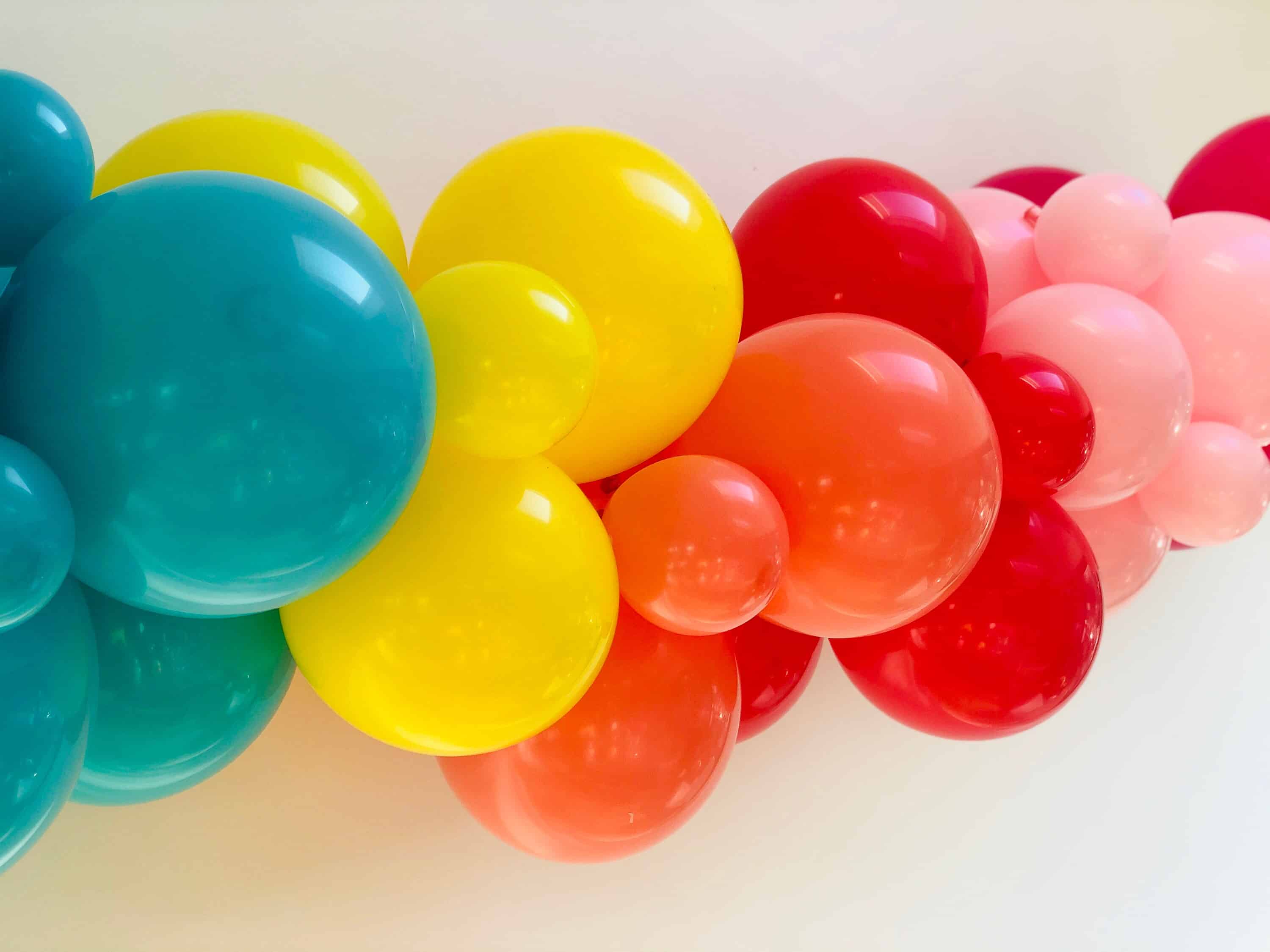 Multicoloured Balloon Garland Detail