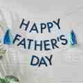 Happy Fathers Day Banner with Tassels