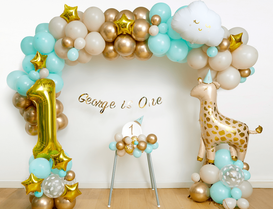 Pastel Rainbow Balloon Garland DIY Kit (5 Ft to 25 Ft), Includes EVERYTHING  that you will need for assembly - All Events Prints & Party Decor