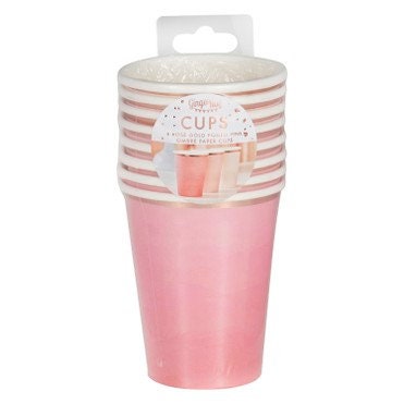 Pink Ombre Paper Cups
