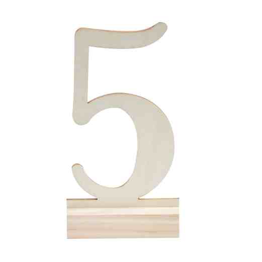 Number 5 Table Number
