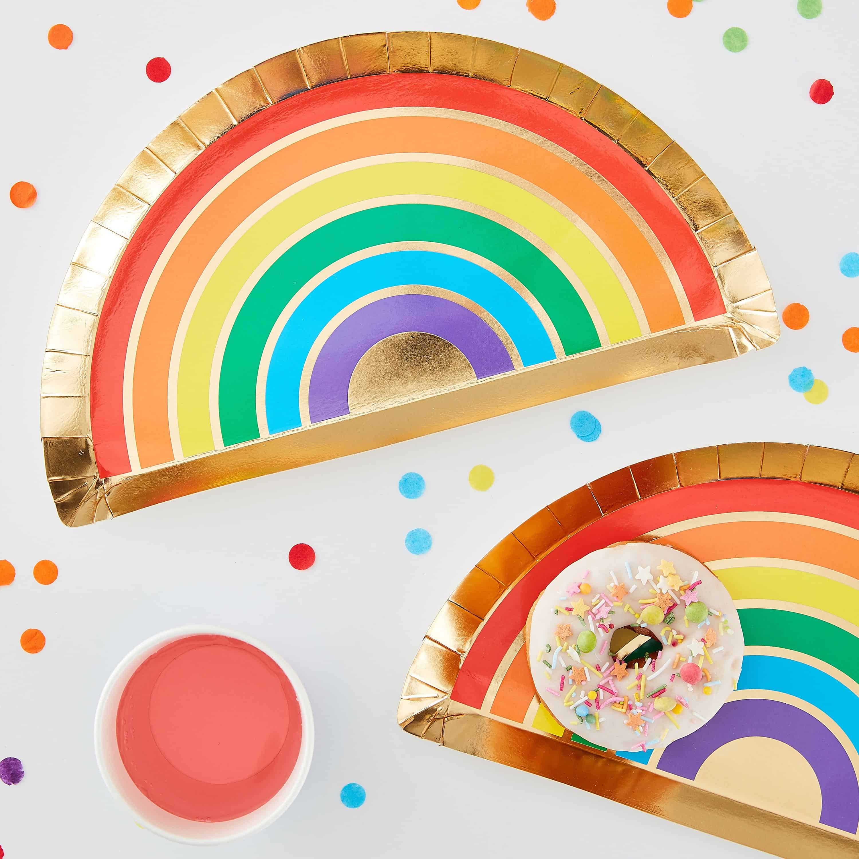 Pride Rainbow Paper Plates