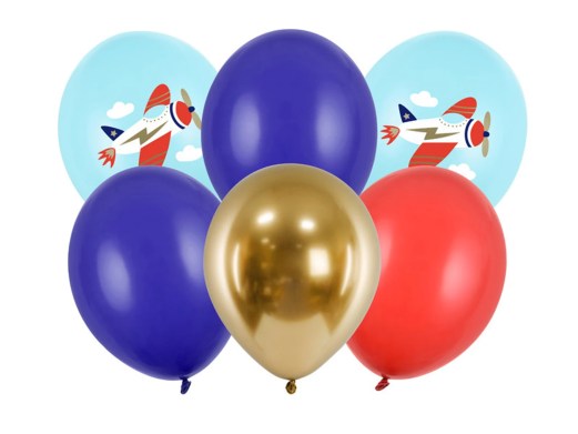 Plane latex balloons