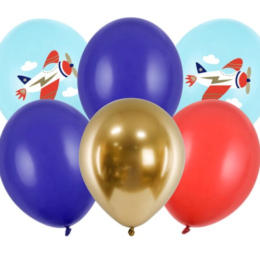 Plane latex balloons