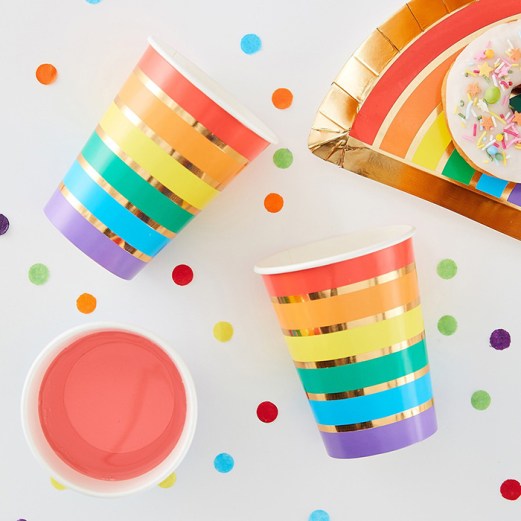 Rainbow cups