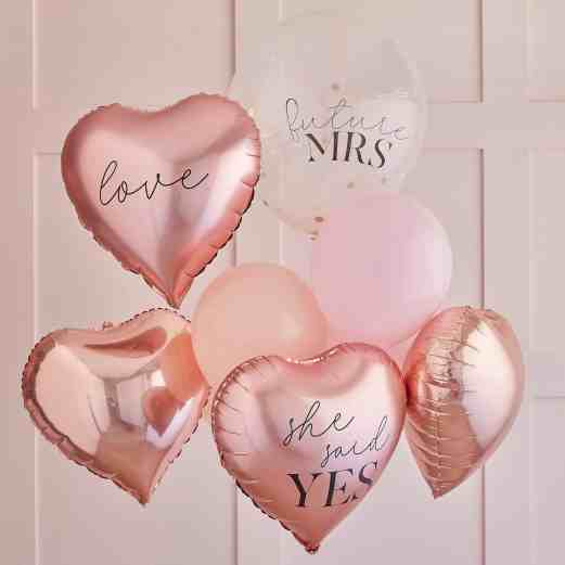 Rose Gold Hen Party Balloons