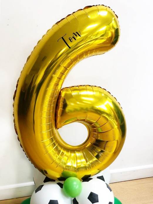 Number 6 Foil Balloon