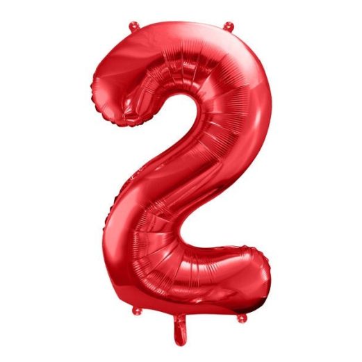2 Red Foil Balloon