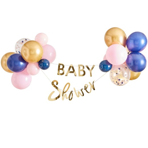 Baby Shower Gold Balloon Banner