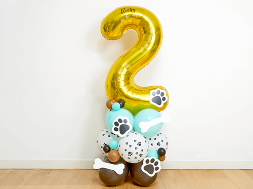 how to make a balloon number sculpture