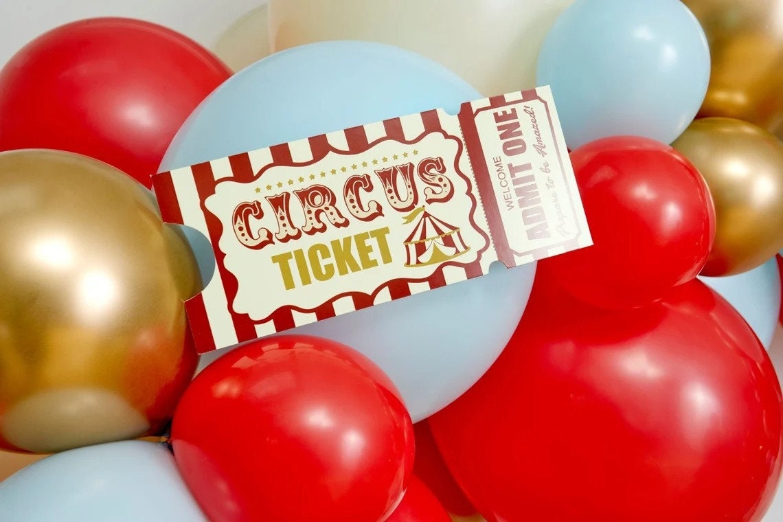 Circus Ticket Entry Cutouts