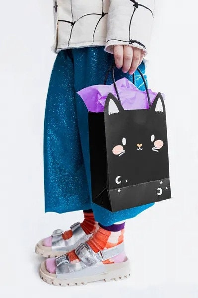 Halloween Cat Face Party Bag
