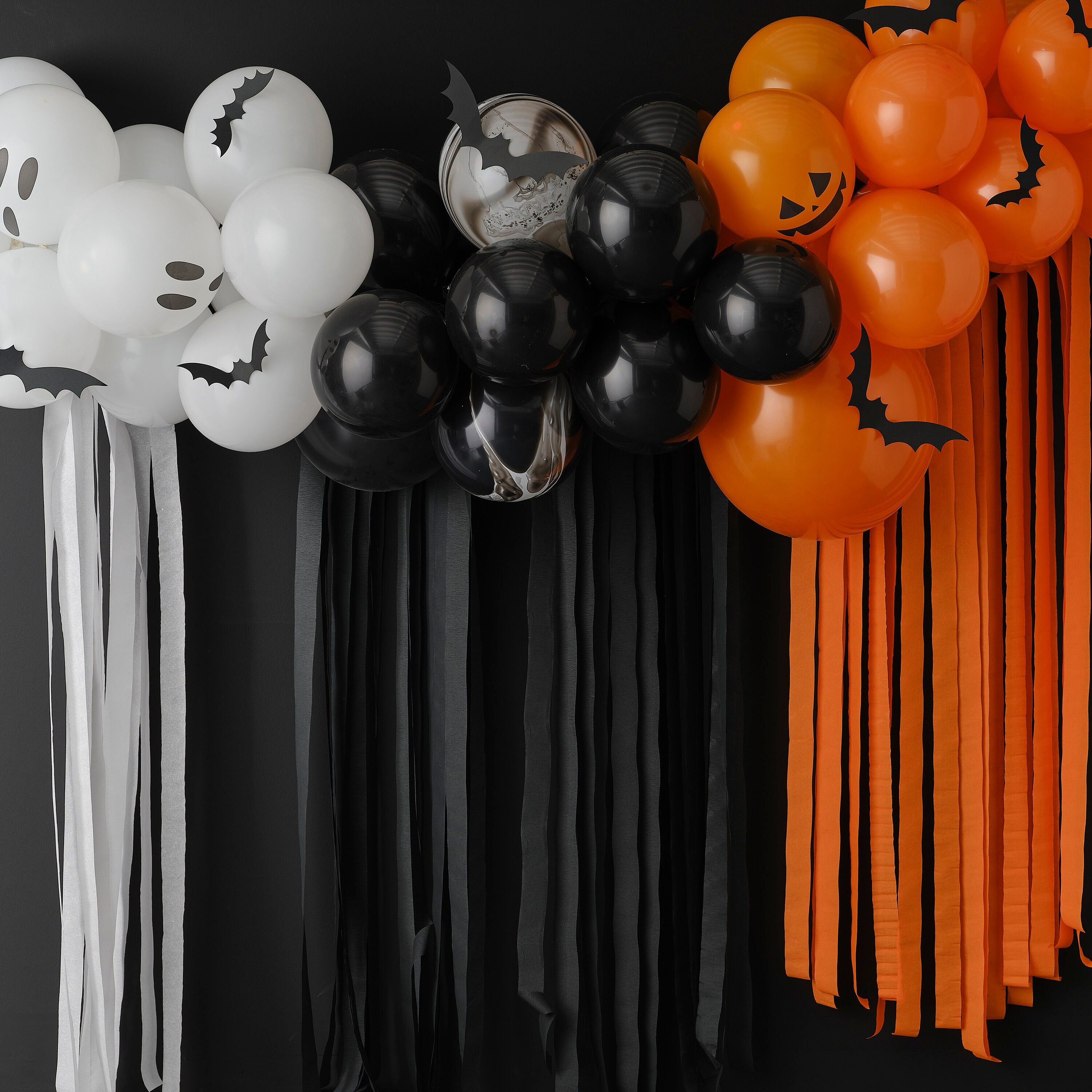 Halloween Balloon Arch Kit with Streamers