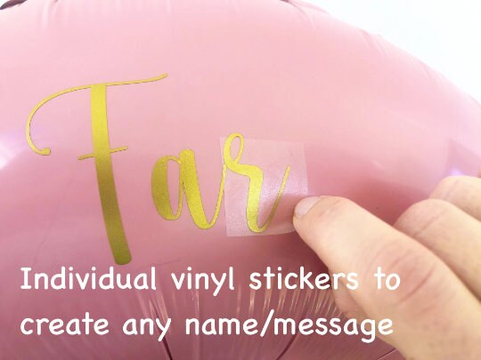 My Little Sunshine Balloon Sculpture Gold Vinyl Stickers